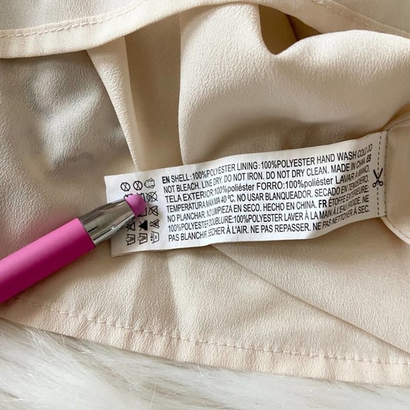 Forever 21 Preppy Cream Blue Paisley Off Shoulder Dress Sz XS - Picture 6 of 9